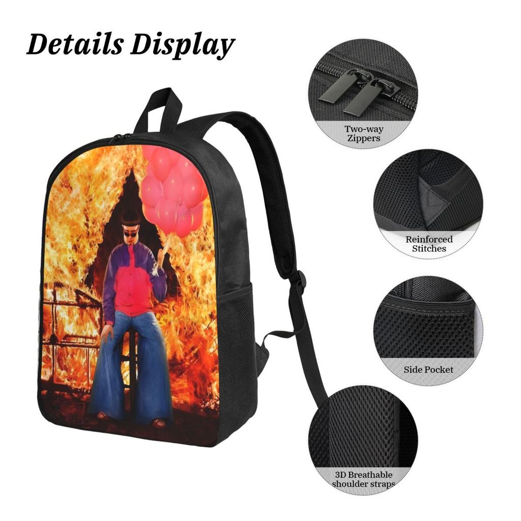 3Pcs RIP Oliver Tree 1993-2026 Backpack Set for Kids Pencil Boxes Bookbag Sets with Lunch Box For School Students Daypack
