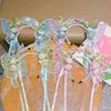 Cute Flower Butterfly Mermaid Elf Headband Princess Hair Accessories For Little Girls Lolita Hanfu Dress Up