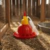 Avian Waterer Multiple Drinking Openings Drinker Red and Yellow Chicken for Chicks