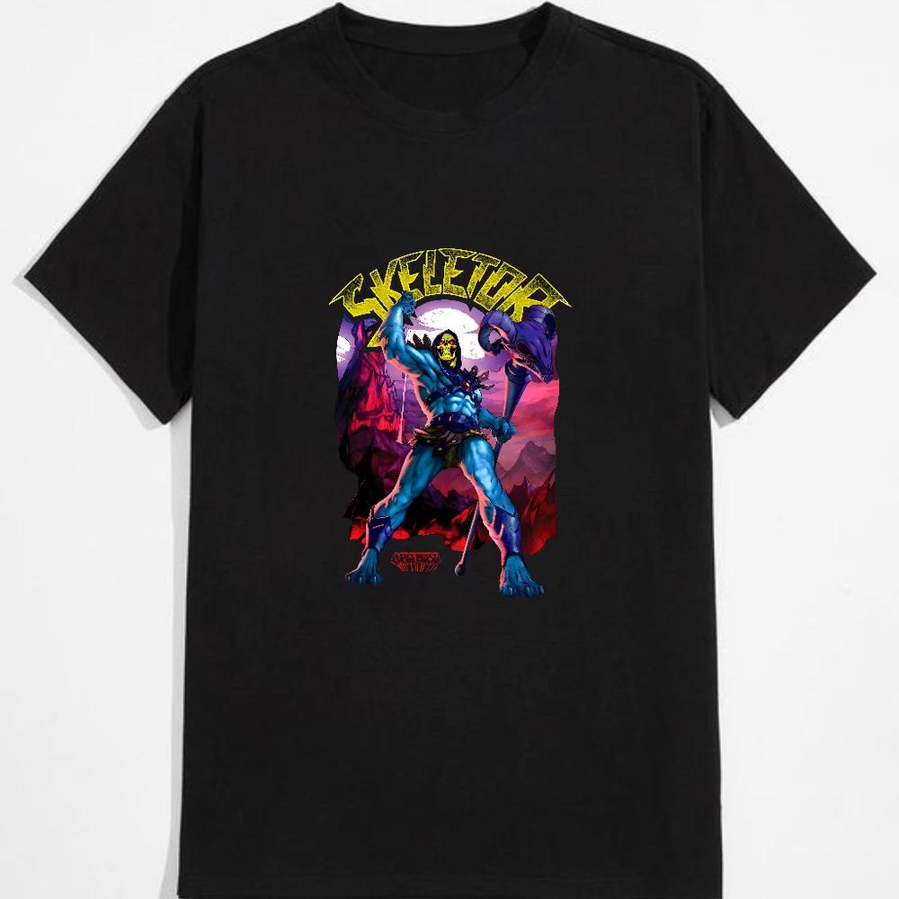 Skeletor black tshirt inspired by masters of the universe S
