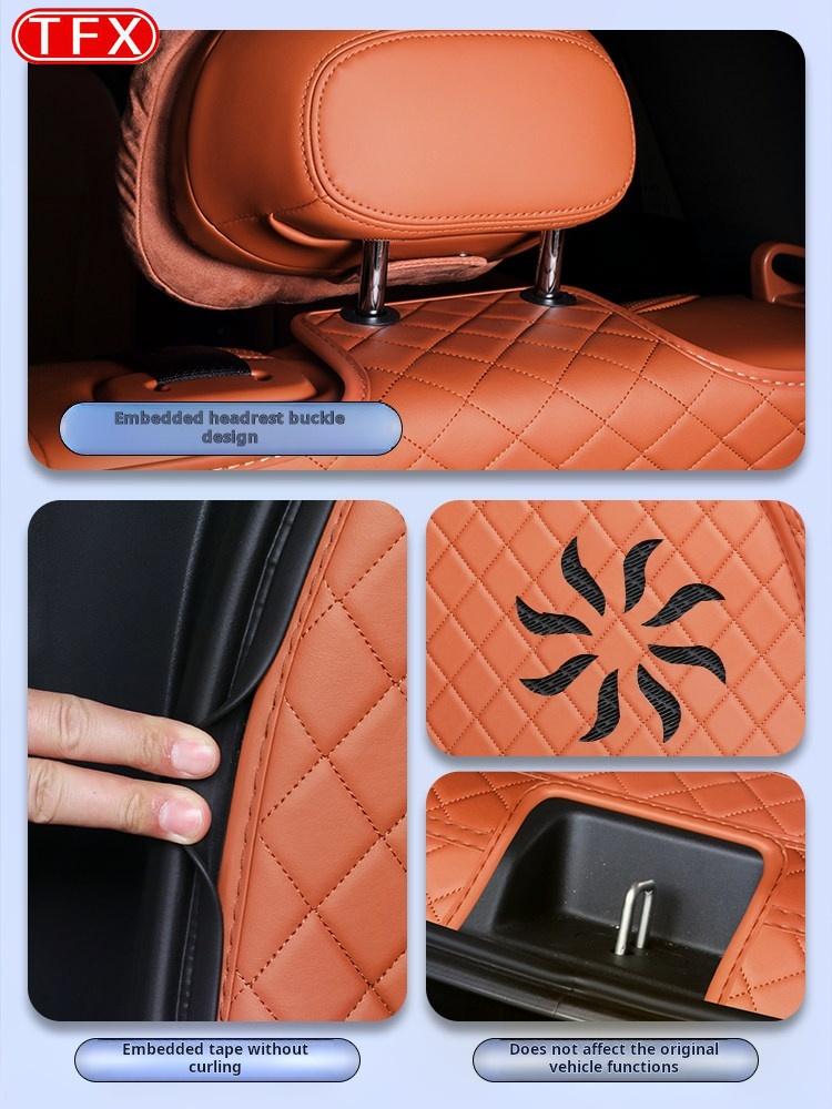 For Trumpchi GAC S7 2025 2026 Car Styling Fully Enclosed Trunk Pad Leather Trunk Mat Backrest Pad Auto Modification Accessories