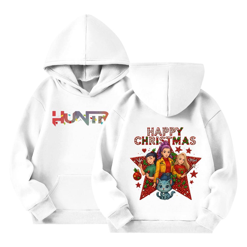 Children's Long-sleeved Loose Pullover Letter-printed Hooded Sweatshirt