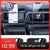 For VOLKSWAGEN VW 2025 For VW POLO Adjustable Car Phone Holder Air Outlet Gravity Mount GPS Support Bracket For VW Volkswagen Go
