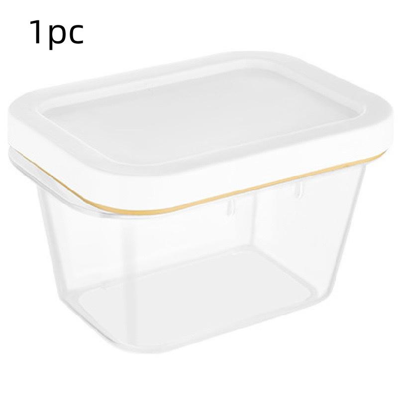 1Pc/Transparent Sealed Fresh-Keeping Box with Lid, Refrigerator Storage Box, Large Capacity Frozen Food Storage Container