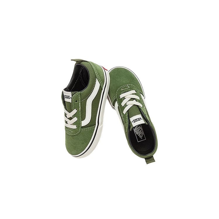 Vans Ward Slip-On Bequem Vielseitig Niedrige Schnürschuhe Laufschuhe Babyschuhe Grün VN0A3QU1E02
