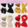 Adult Knitted Hat Scarf Gloves Set With Thick Warmth For Winter Outdoor Use