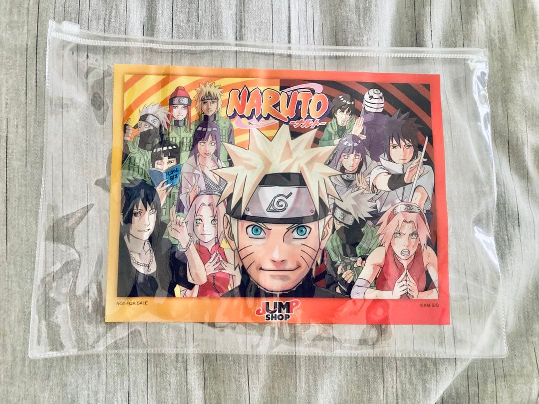 [USED] Non-sale item: NARUTO clear pouch, Jump Shop exclusive bonus item.