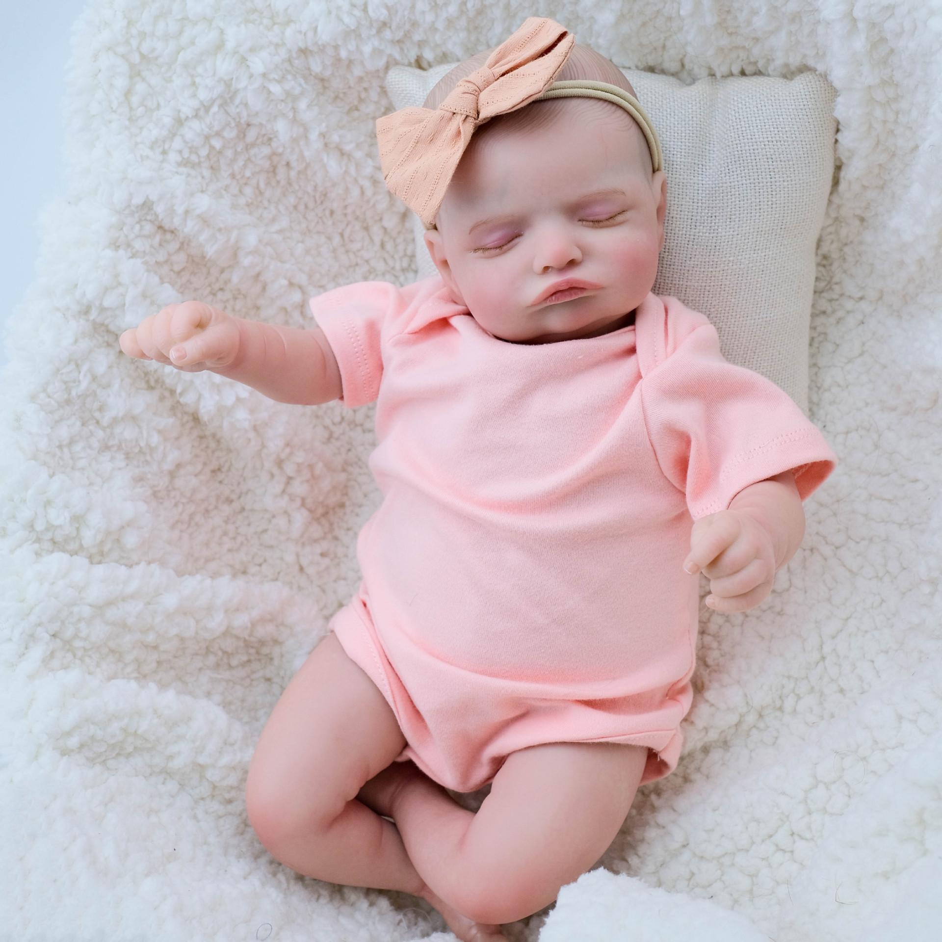 48cm Realistic Baby Doll Rosalie 48cm cloth body как