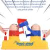 Mini Red Blue Head Tap Twin Toy - Parent Child Finger Attack Defense Interactive Fighting Game Machine For Kids
