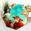 Animals In the Grass  Pattern, Automatic Folding Umbrella, Portable and Foldable Design, 8 Ribs, a Christmas or Birthday Gift.