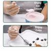 10Pcs Stainless Steel Dessert Spoon Square Head Creative Shovel Spoon Cute Mini Watermelon Spoon Restaurant Use