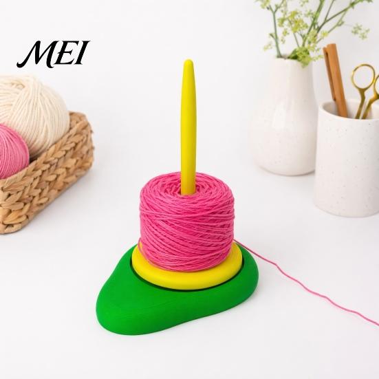 Multi-type Yarn Holder Avocado Holder, 3D Printed Spinner, Fits All Smooth Flow Tool Types, Rotating for Crocheting Knitting Winder Accessory