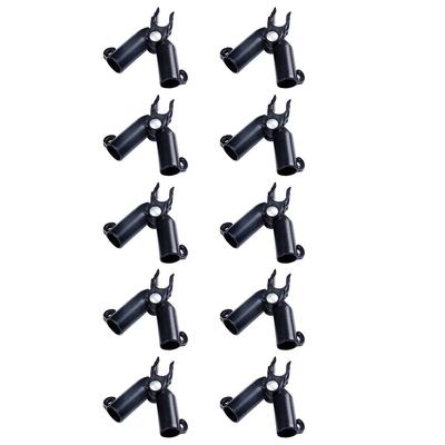 10Pcs Adjustable Plant Plastic Connectors 0-70 Degree Rotation for Tomato Vine Cucumber Eggplant Morning Glory Support Stakes