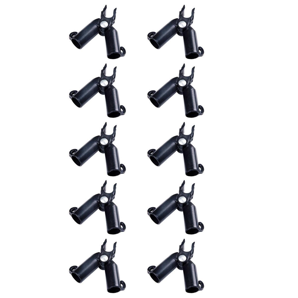 

10Pcs Adjustable Plant Plastic Connectors 0-70 Degree Rotation for Tomato Vine Cucumber Eggplant Morning Glory Support Stakes 7.2X3.2X1.6CM-1