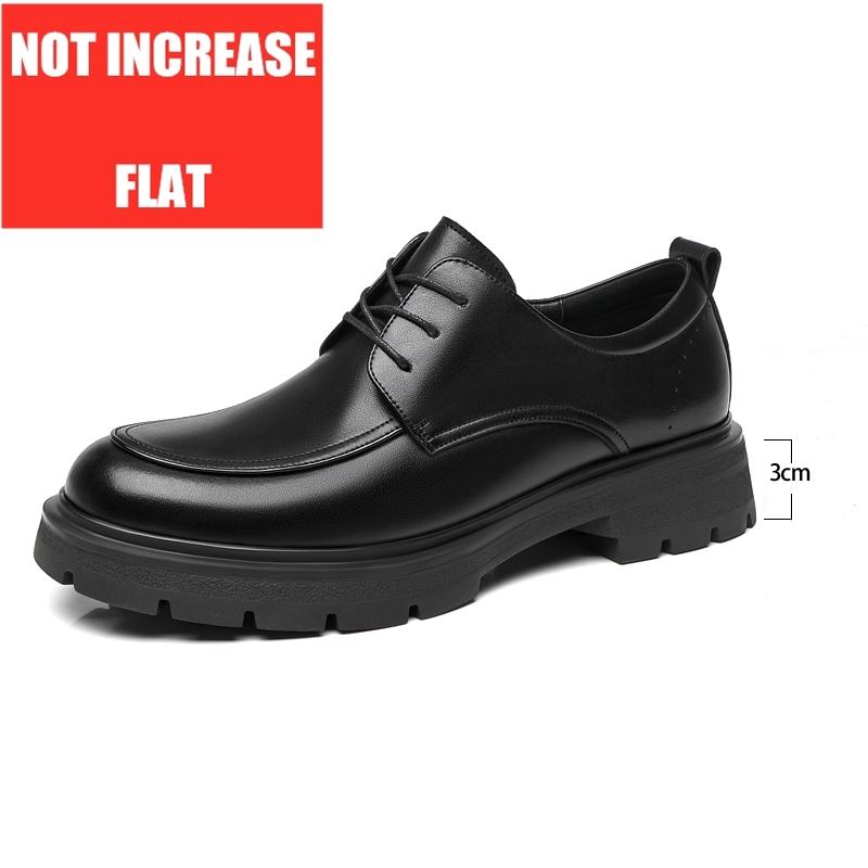 

Невидимая Удобная Обувь на Высокой Подошве для Мужчин 3/6/8 СМ Толстая Платформа Натуральная Кожа Мужская Модельная Обувь Повседневная Обувь на Платформе Дерби 38