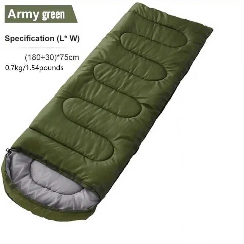 Ultralight 1.3kg 0.7kg Green Camping Sleeping Bag Waterproof Polyester Four Seasons Mummy Style for Hiking Outdoor Adventures