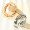 New Irregular Smooth Folds Geometric Modeling Bracelet Heavy Industry Bracelet Spring Buckle Jewelry