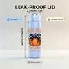 1PC Farm Fresh Pumpkin Letter 750ml Color Plastic Sports Water Bottle Leakproof Flip Straw Lid Suitable for Sports Office Home Use