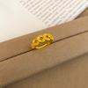 gold multiple copper coins ring