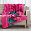 Trolls Theme Printed Blanket - Perfect for Couch, Bed, Travel & Outdoor Use | Machine Washable, Cozy & Durable.