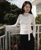 DEHEVE Tie Flare Long Sleeve [Ivory]