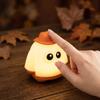 USB Rechargeable Ghost Night Light Halloween Themed Kids Creative Novelty Small Night Lamp with Soft Glow for Bedroom and Party Decoration