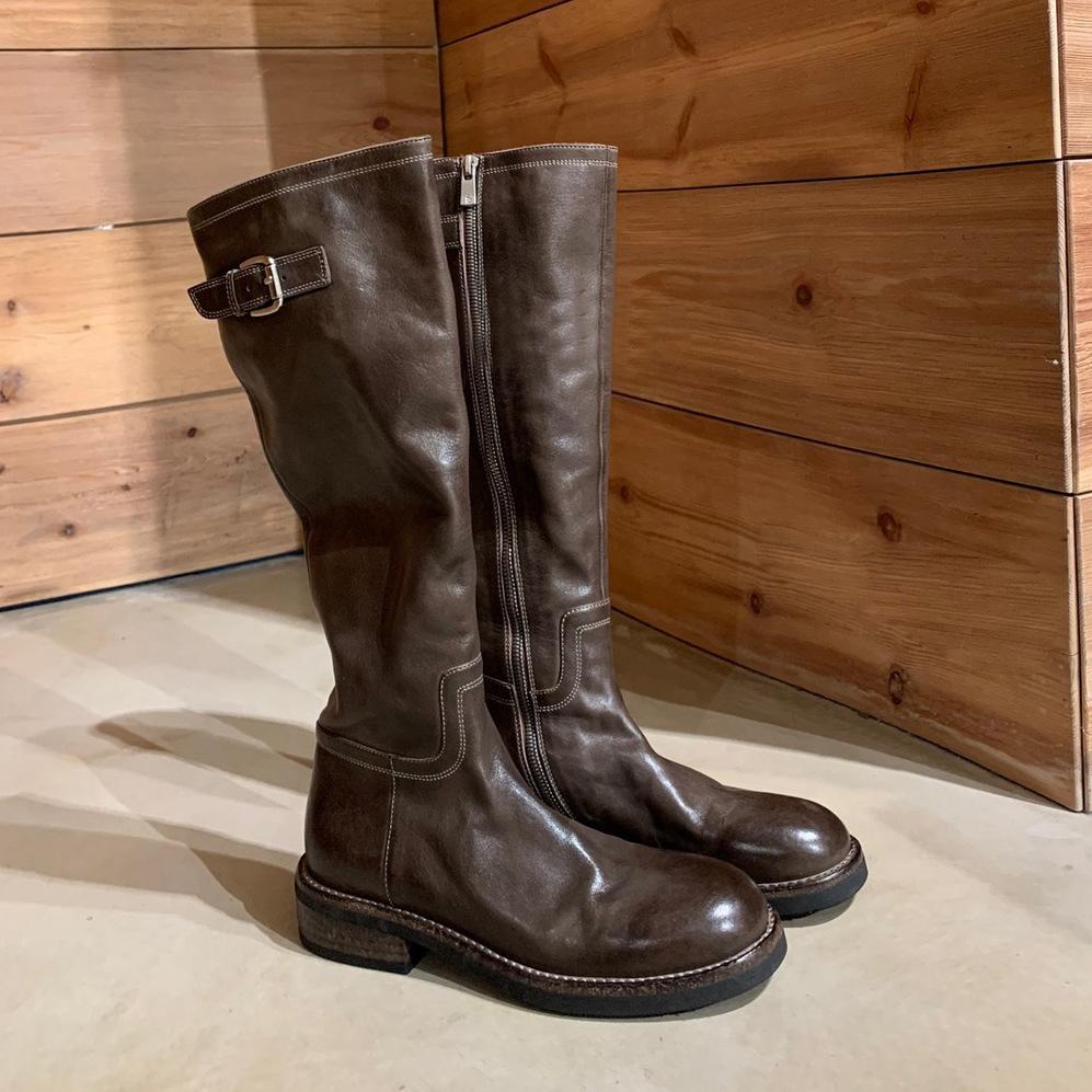 

Вымытая коровья кожа ~ натуральная кожа черные ретро сапоги универсальные грубые каблуки рыцарские сапоги женские сапоги высокие сапоги 40