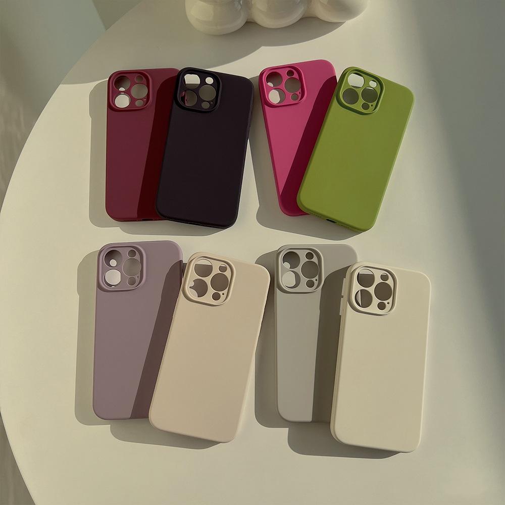 High-quality Liquid Silicone Mobile Phone Case Iphone16promax/15/14 Apple 13 Full-invest Anti-fall Protection Case