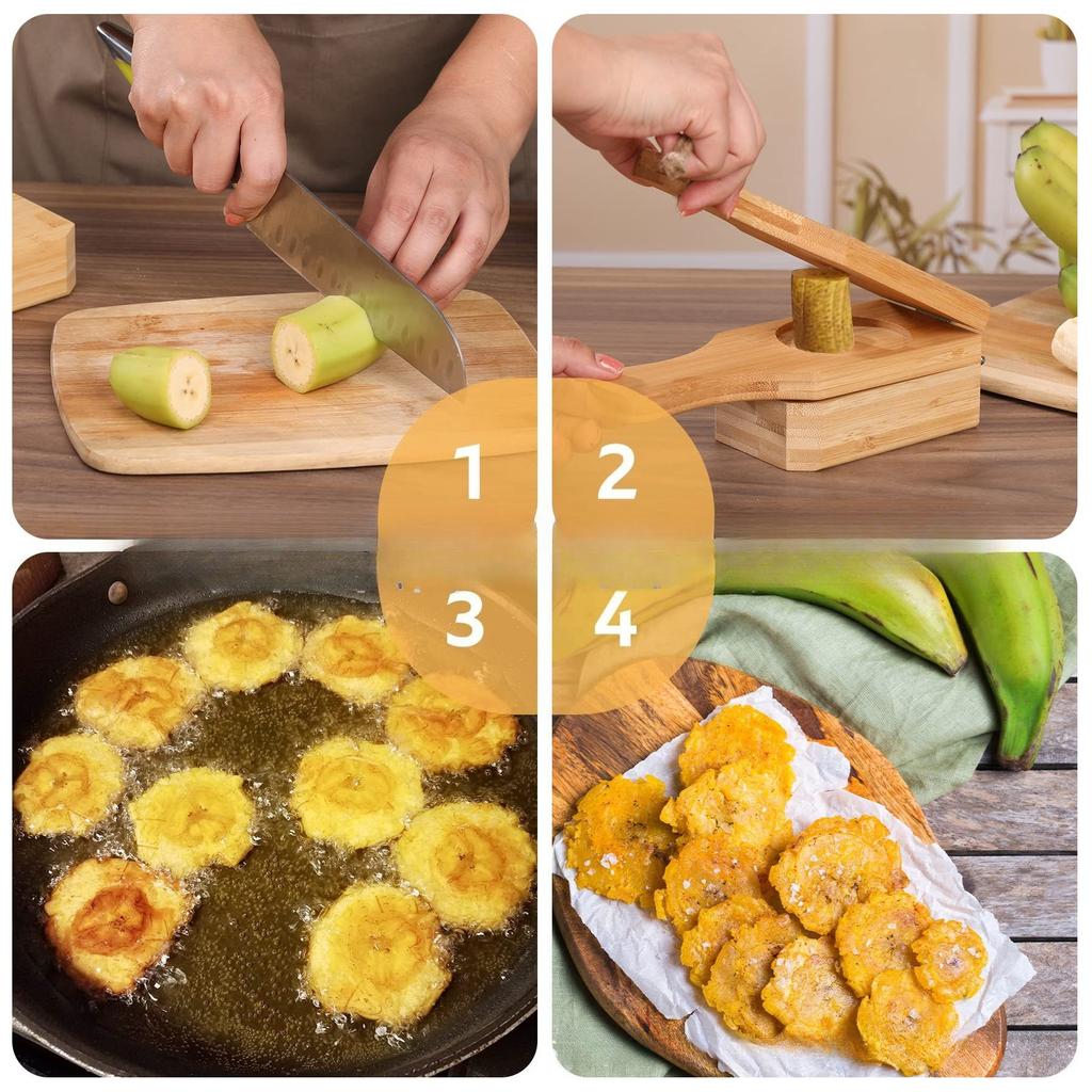 1Pc Wooden Banana Masher - Kitchen Banana Pancake Making Tool