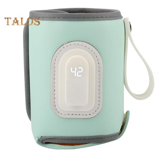 

Подогреватель детских бутылочек Перезаряжаемый Портативный Тип C Регулируемая температура зарядки со светодиодным дисплеем Отлично удерживает тепло Чехол для детской бутылочки с молоком на ходу зелёный