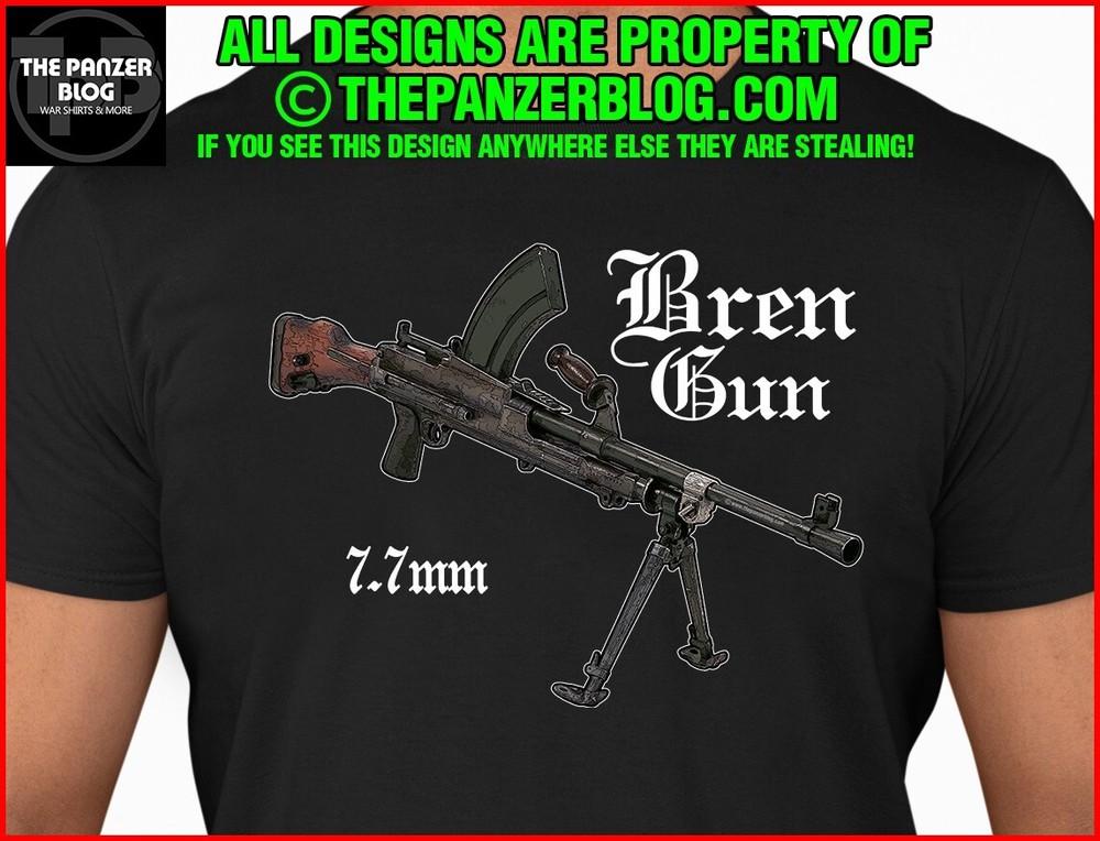 Bren Gun T-Shirt WWII British Army Rifle Unisex T-Shirt S