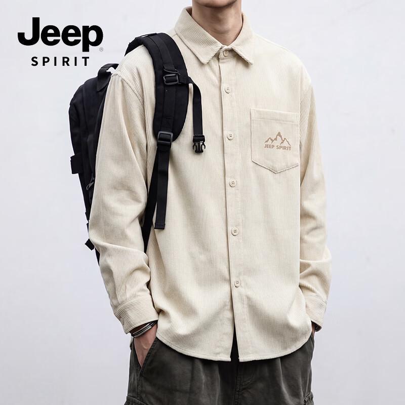 

Мужская свободная повседневная рубашка с длинным рукавом JEEP SPIRIT 4XL