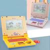 Kids Pretend Laptop Toy with Phrases, Sound Effects & Music, Educational Learning Computer for Girls (Blue, Pink)