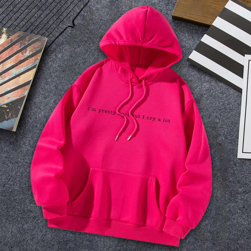 Women Casual Fashion Hoodie Pullover Drawstring Graphic Sweatshirt