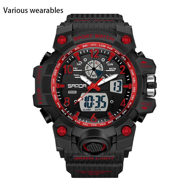 

Электронные часы Новые молодежные спортивные трендовые корейские электронные часы Мужские креативные индивидуальные часы