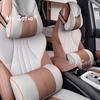 For BYD Sealion 5 DM-i 2025 2026 Car Headrest Pillow Seat Neck Cushion Breathable Leather Seat Head Neck Rest Pad Accessories