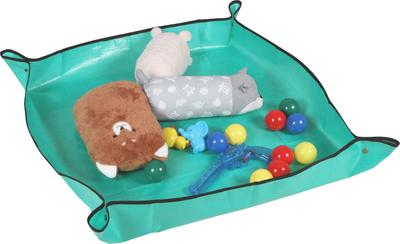 Astro Organizing Matte, Grün, 100x100cm, Wasserdicht, Spielzeug Aufräumen, Spielmatte, Lego Matte, InnenAußenbereich, Spielzeugmatte, Spielzeugaufbewahrung, Kindertablett, Faltbar,