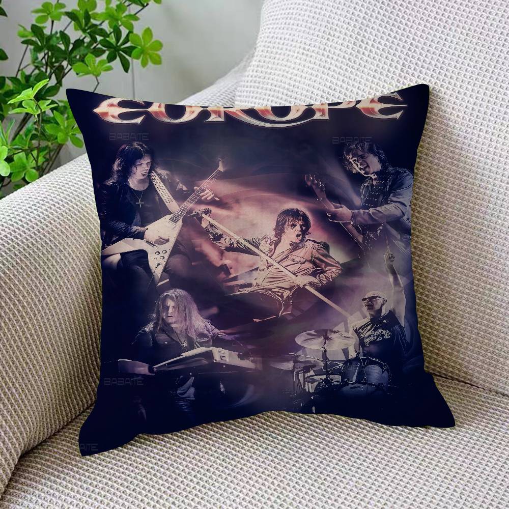 Rock Band E-Europe Pillowcase Toon Gift Cushion Cover Bedroom Home Sofa Chair Seat Decor Pillow Case
