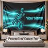 Custom Name Text Tapestry Norwich City Personalized Polyester Wall Tapestry For Bedroom And Room