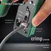 Green Forest Professional Network Cable Crimping Tool for Universal Super Category 7 Crystal Heads and Terminals