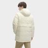 FILA Logo Printed Hooded Casual Mid-Length Down Jacket Men Outerwear Soft-White F11M349904F-IV