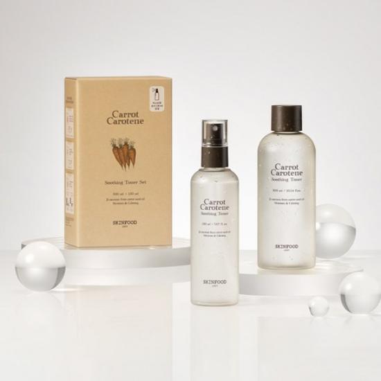 SKINFOOD Carrot Carotene Soothing Toner Set (300ml + 150ml, 1 set)