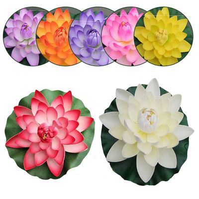 Lotus Flower Realistic Water Artificial Decoration Floating Flowers Home