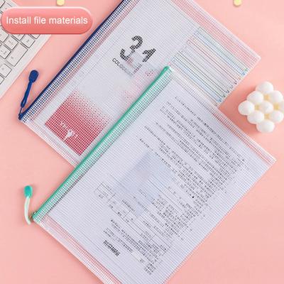 Bolsa de Archivos Almacenamiento de Gran Capacidad A4 Archivos Papelería Estuche de Transporte Diseño Visual Transparente Organizador de Documentos Portátil