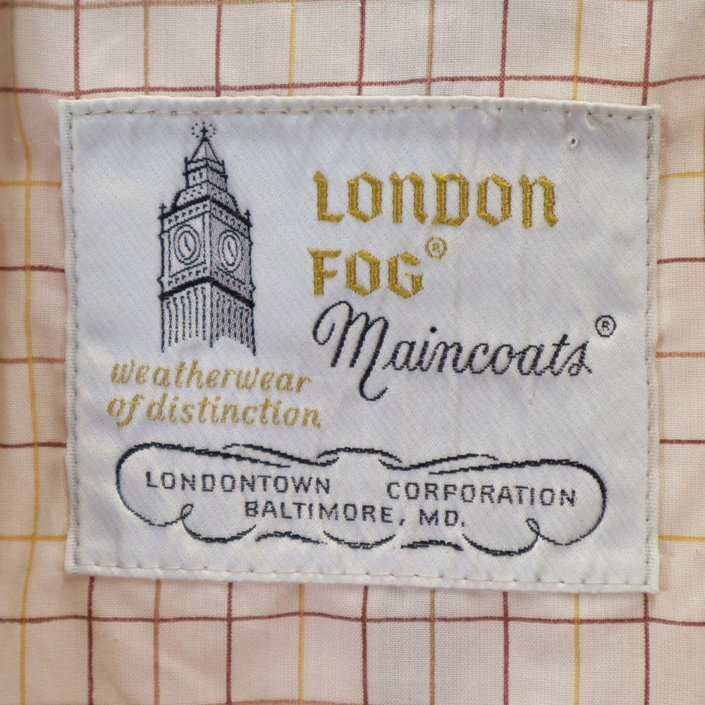 LONDON FOG 70s 80s Vintage Stainless Collar Coat 14REG Beige Women Used