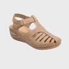 2023 Women's Large Size Hollow Wedge Round Toe Non-Slip Sandals - European & American Style