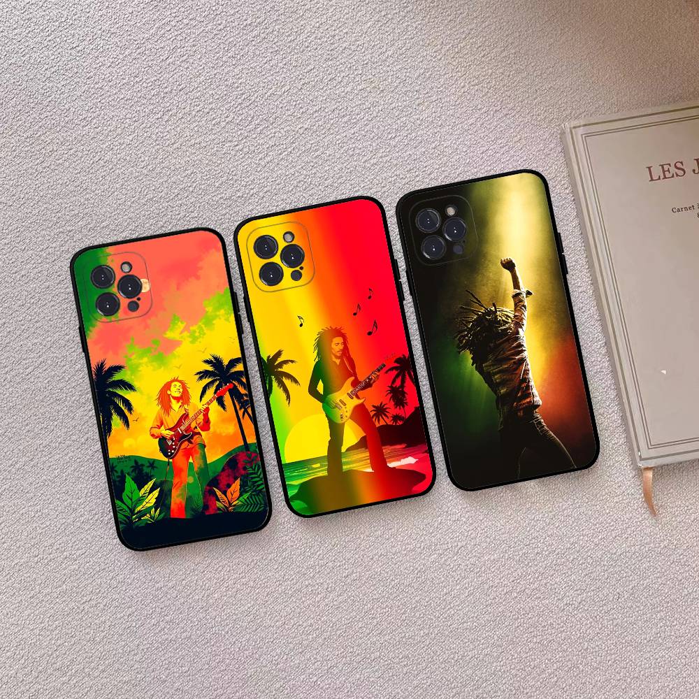 Bob Marley Singer Phone Case For iphone 17 16 15 16e 14 13 12 11 Pro Max Plus Case Cover Coque