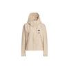 City Escape Series Woven Hooded Jacket Pure Logo Stylish Daily Casual Outerwear Women Magic Light Brown JE8591