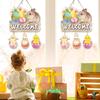 Modifiable Spring Paper Door Art Contains 4 Designs Easter Party Supplies Home Accessories For Creative Seasonal Decors