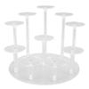 Cupcakes Display Stand 10 Columns Acrylic Transparent Dessert Table Display for Party